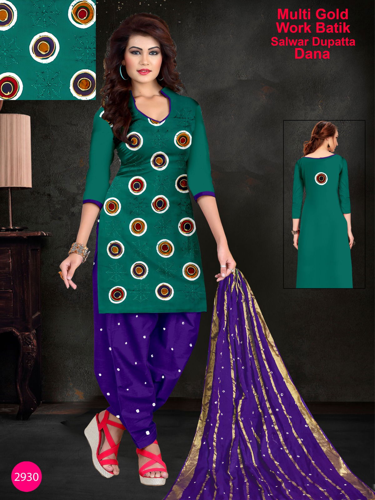 Nemi Bandhej Vol 1 Georgette Dress Material Catalog